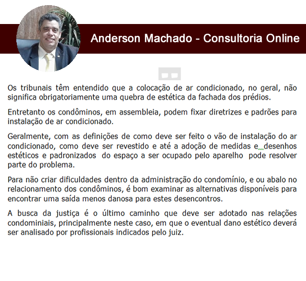Colocar ar-condicionado em seu apto e quebrar estética da fachada. O que fazer?