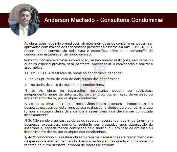 Síndico profissional, gostaria de fazer uma obra na área comum do condomínio. Como aprovar