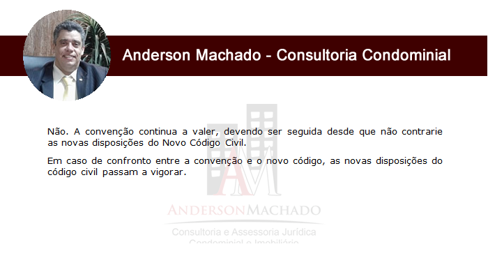 Síndico Profissional, É necessário modificar a convenção após a edição do Novo Código Civil