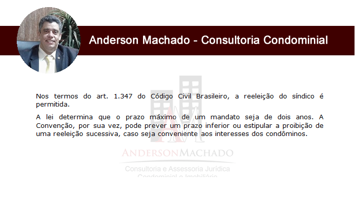 Síndico Profissional, é permitida reeleição do síndico